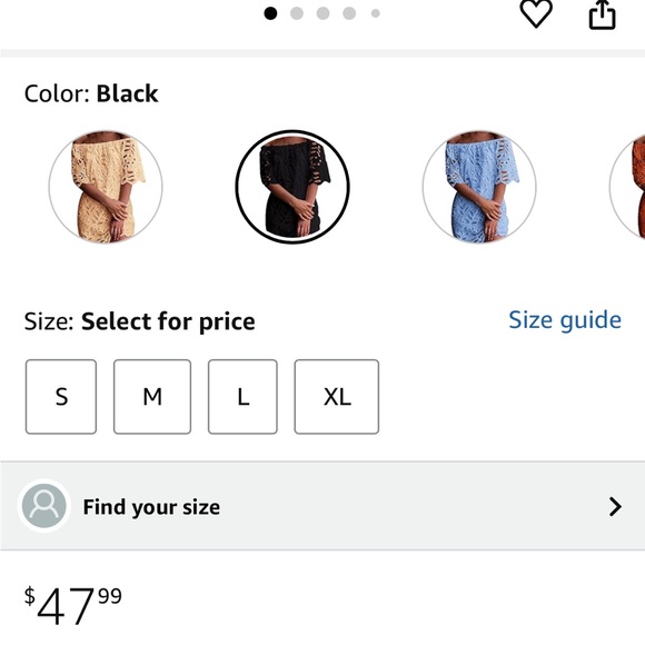 Elegant Black Off-Shoulder  floral lace Dress - Picture 4 of 6